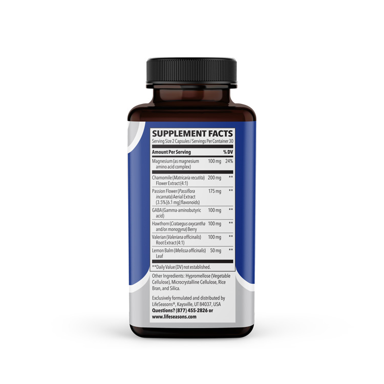 Rest-ZZZ bottle Supplement Facts