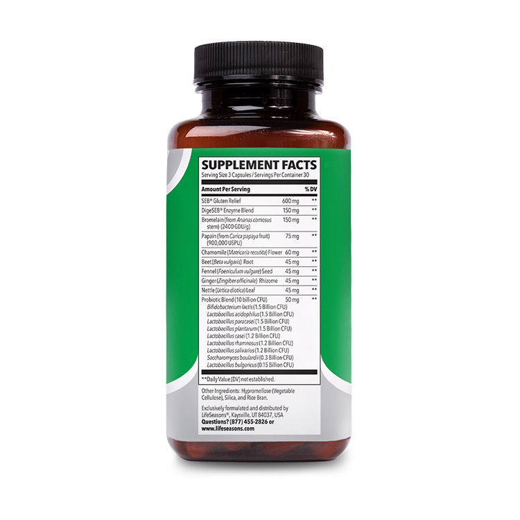 Digestivi-T Enzymes Probiotics Supplement Facts bottle