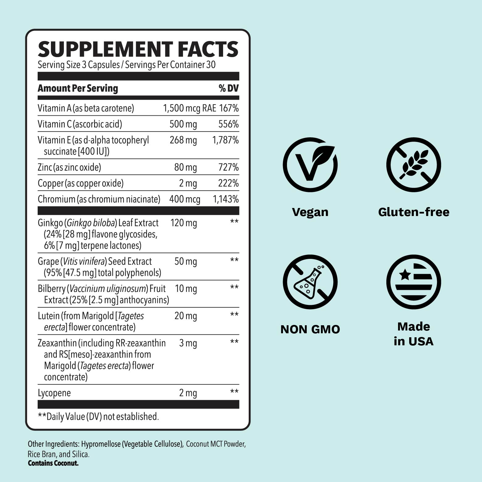 Visibili-T Extra Strength Supplement Facts Sheet